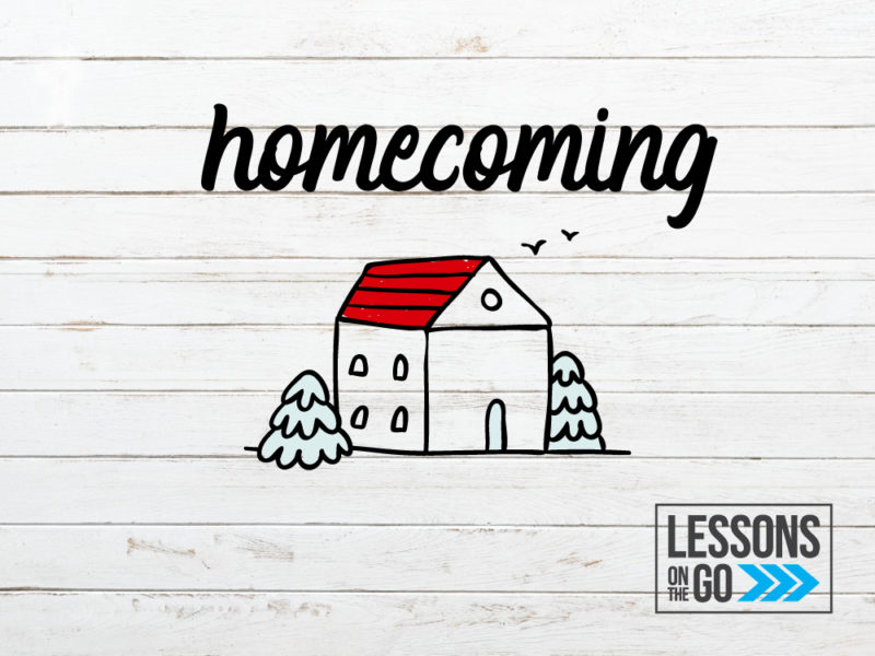 youth ministry lessons on the go homecoming