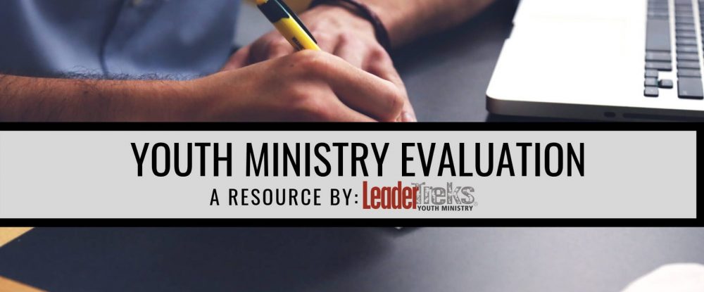 youth ministry evaluation