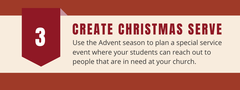 create Christmas serve event