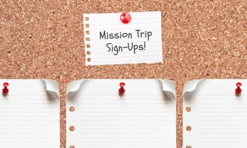 sign up sheet for mission trip