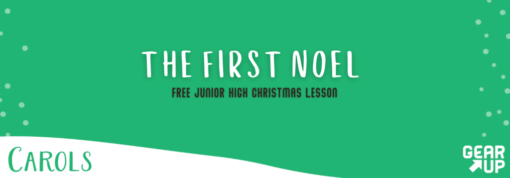 junior high christmas lesson