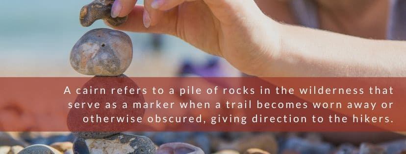 Build a cairn as a physical reminder for graduates in your youth ministry. 